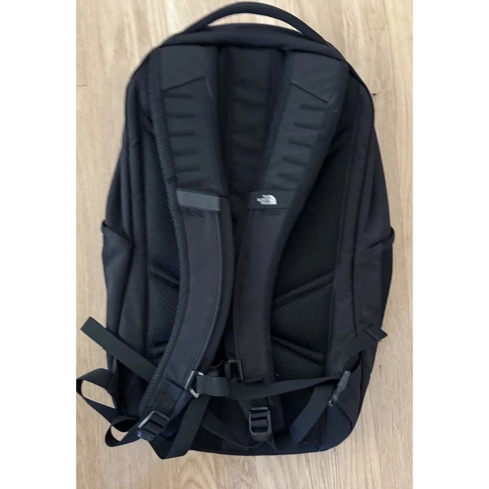 The North Face Vault Backpack TNF Black Embroidered EUC‎